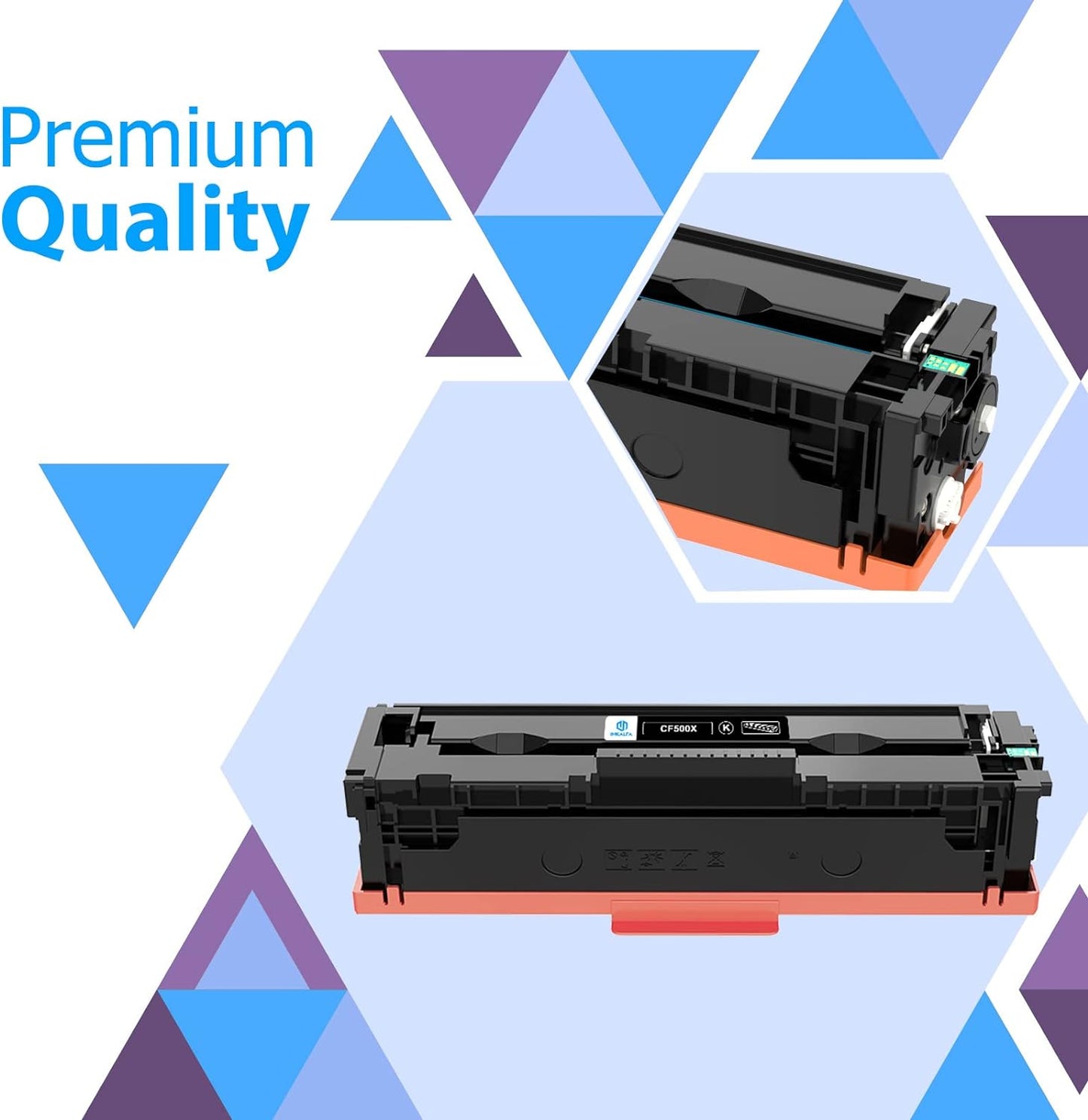 202X Toner 4 Pack High-Yield Replacement for HP 202X 202A CF500X CF501X CF502X CF503X for HP Color Laserjet Pro MFP M281fdw M281cdw M254dw M281fdn M281 Printer Ink Black Cyan Yellow Magenta With Chip