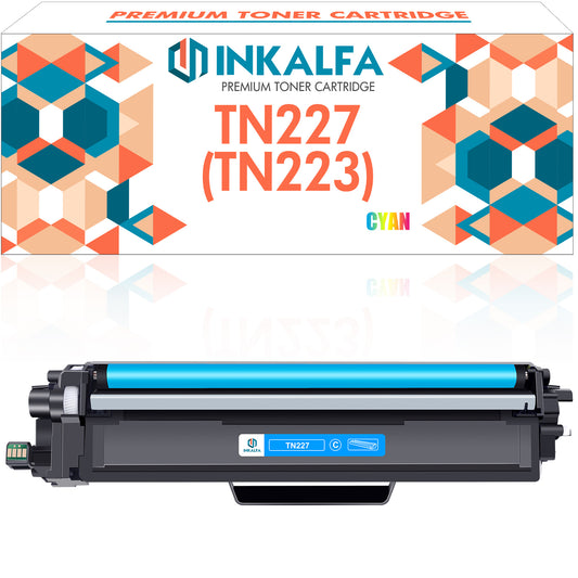 Brother Compatible TN227C Cyan Toner Cartridge