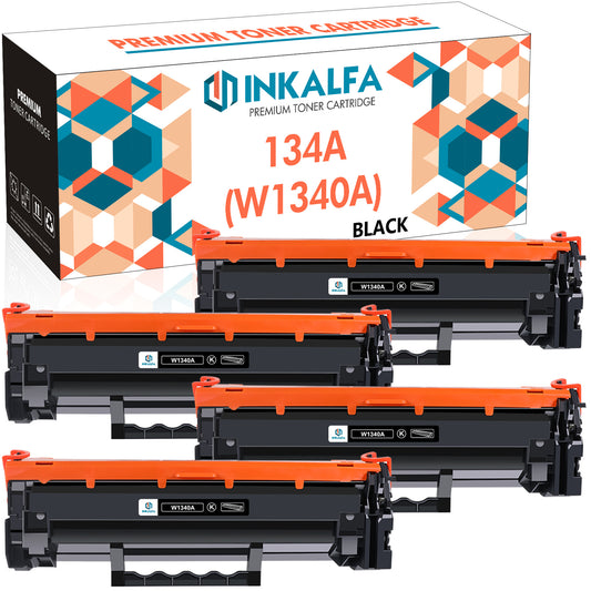 HP Compatible W1340A Black Toner Cartridge 4-Pack Combo