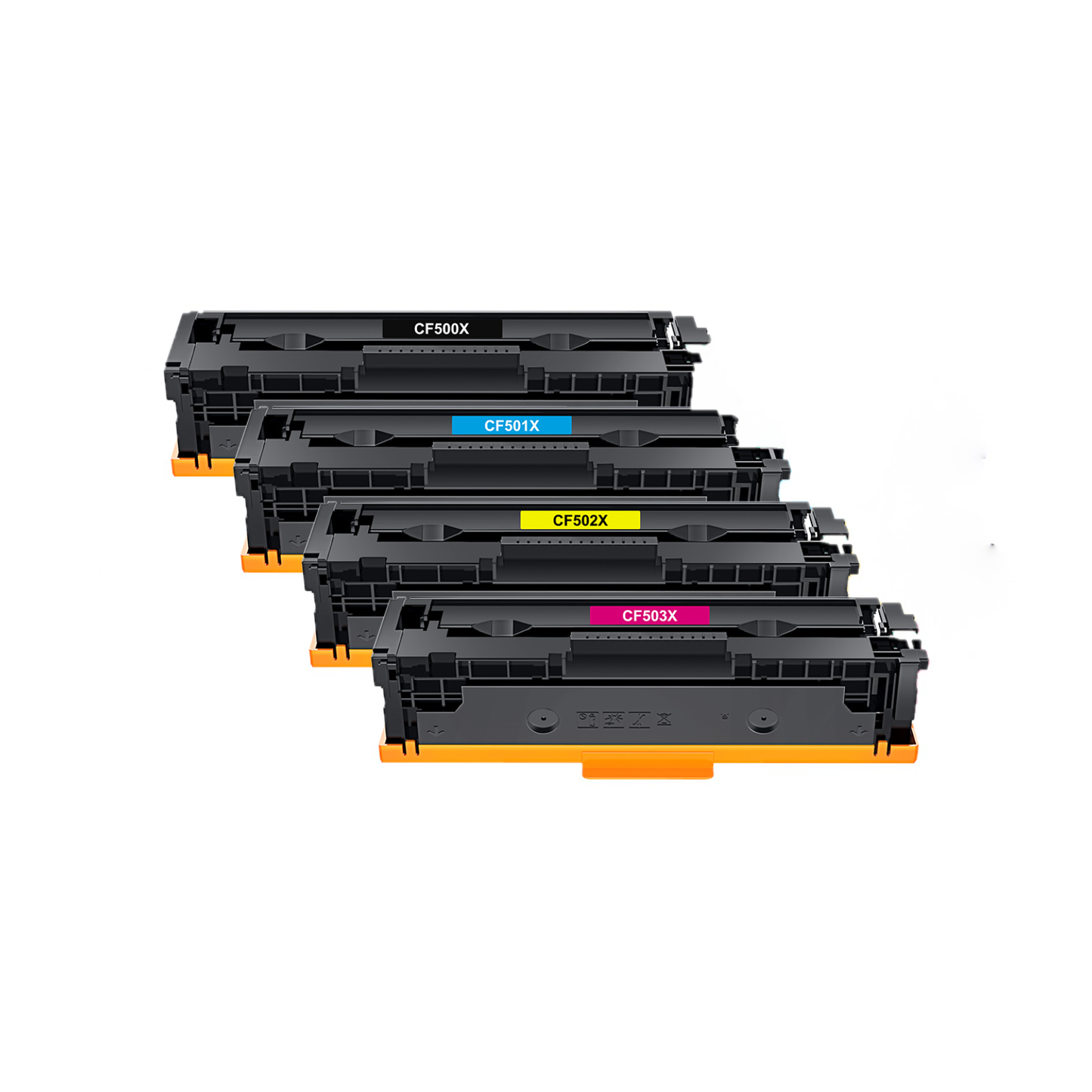 202X Toner Cartridge 4 Pack High-yield Compatible Replacement for HP 202X 202A CF500X CF501X CF502X CF503X Color Pro MFP M281fdw M281cdw M254dw M281fdn M254 M281 Printer Ink Black Cyan Yellow Magenta